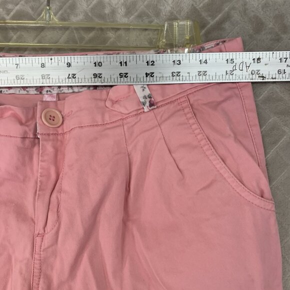 Honey Womans 30 Chino Pants Pink Ankle Tapered Leg Low Rise Stretch Barbiecore - Picture 6 of 15